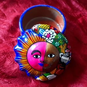 Small  Mexican pottery jewelry box